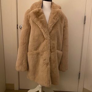 Faux fur coat
